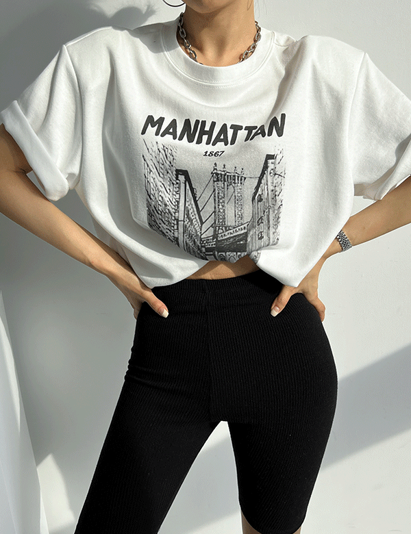맨해튼 패드 티셔츠