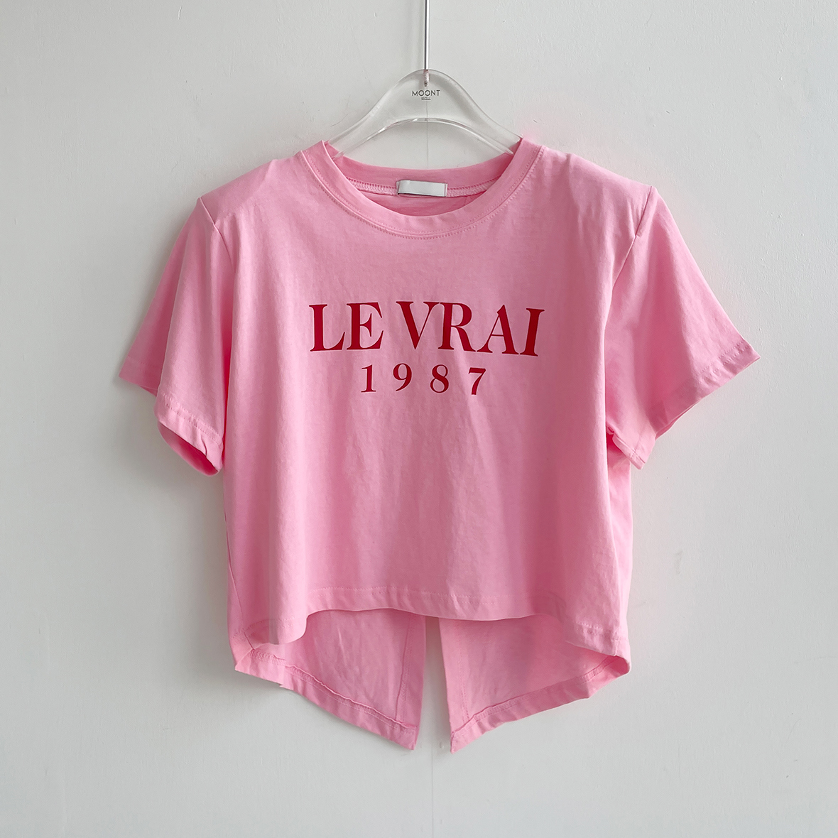 반팔 티셔츠 핑크 색상 이미지-S3L35